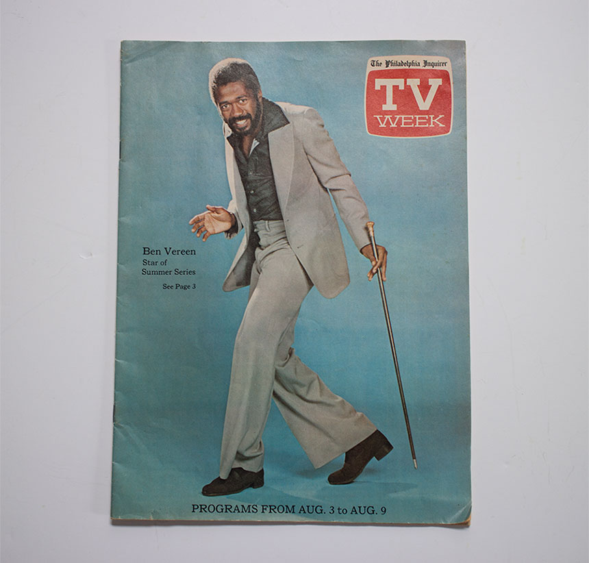 Philly Inquirer TV Week featuring Ben Vereen 1975