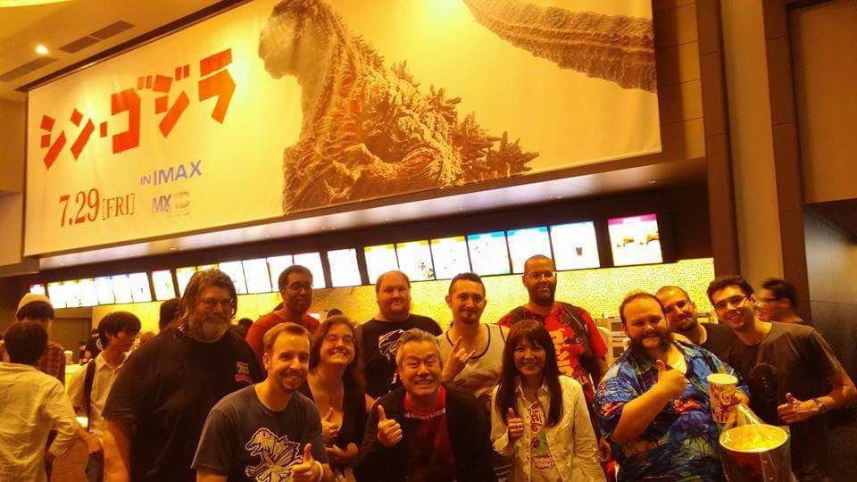 Shin Godzilla opening night group shot