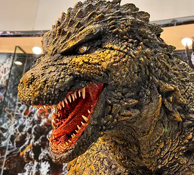 Godzilla Minus One statue at Chanter Hibiya