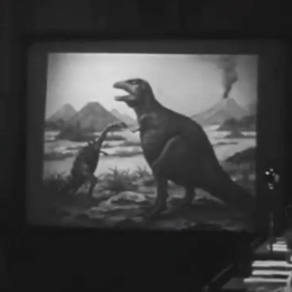 Dinosaur slide from Godzilla (1954)