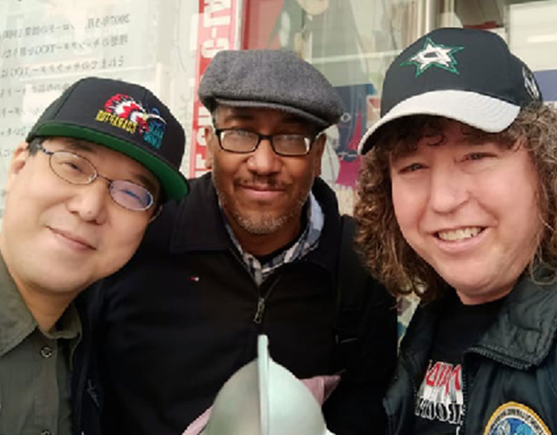 Ed Holland, Hiroshi Kanatani and Me in Akihabara
